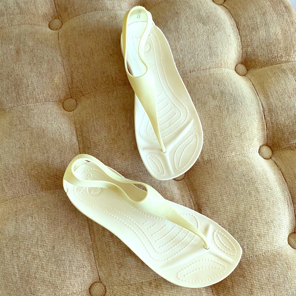 Brand New White Waterproof CROCS Sandals!